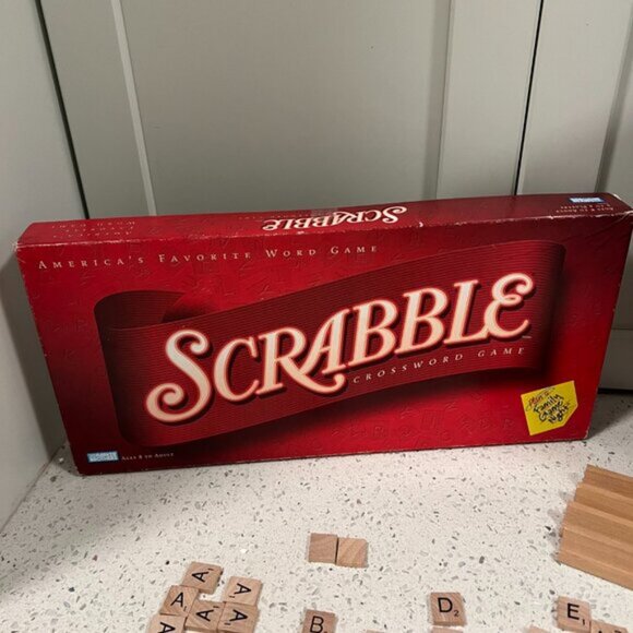 Vintage 1999 SCRABBLE Velvet Tile Bag Parker Brothers Hasbro COMPLETE - Picture 8 of 12